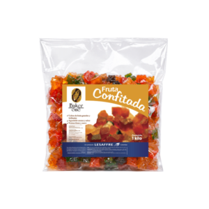 FRUTAS CONFITADAS (AMARILLA, VERDE Y ROJA) 500G